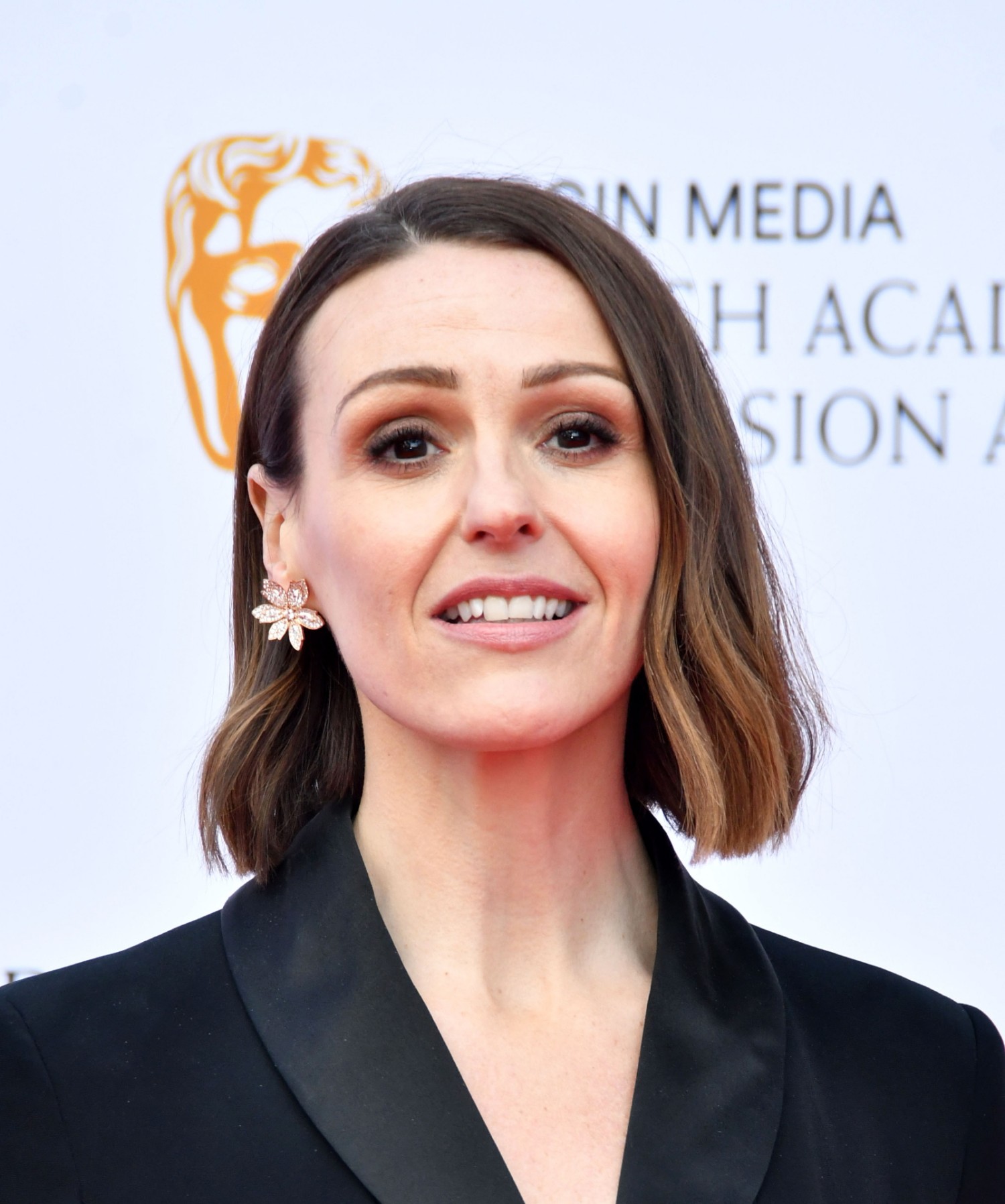 Suranne Jones smiling on the red carpet