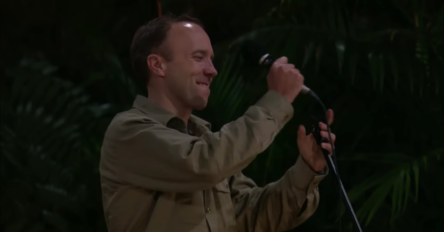 Matt doing karaoke on I'm A Celeb