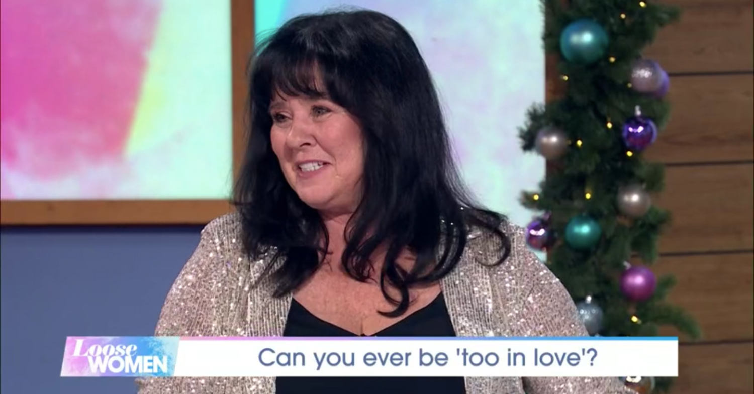 Coleen Nolan looking at the Loose Women audience