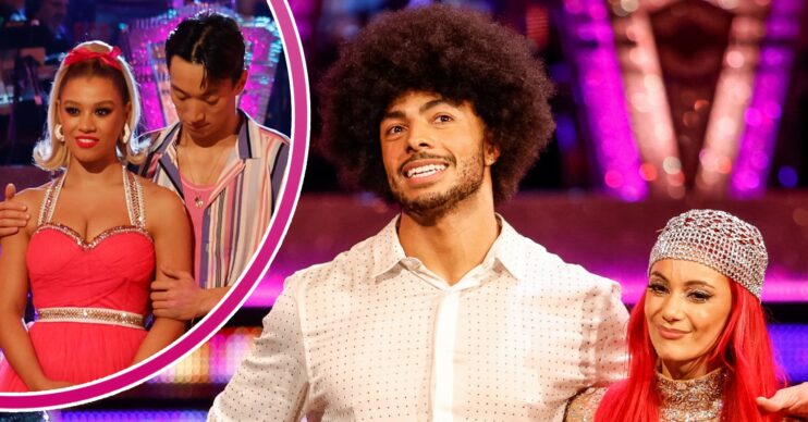 Molly, Carlos, Dianne and Tyler West during Strictly results show