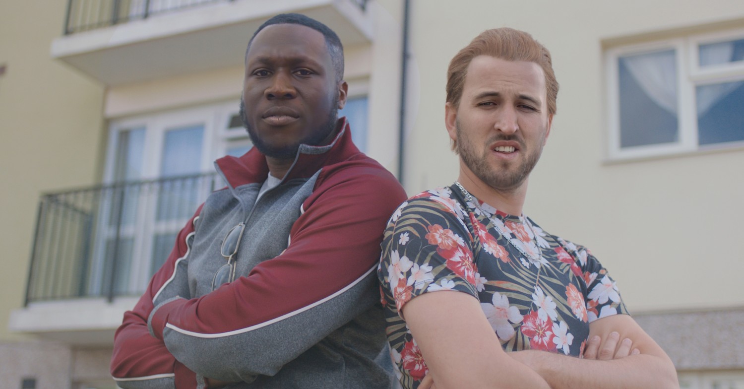 Deep fake technology superimposes Harry Kane and Stormzy