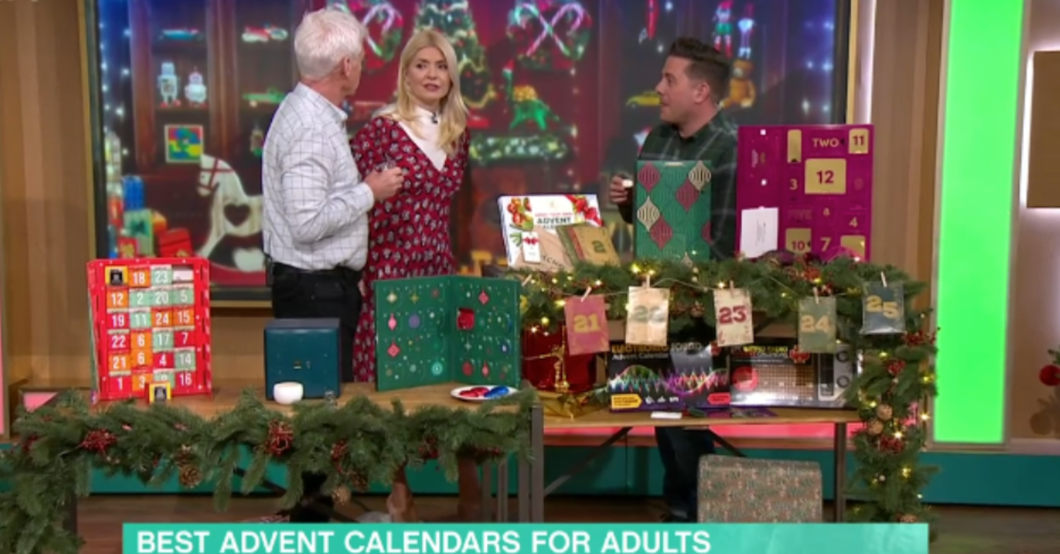 Holly and Phil were shown a range of advent calendars on This Morning today