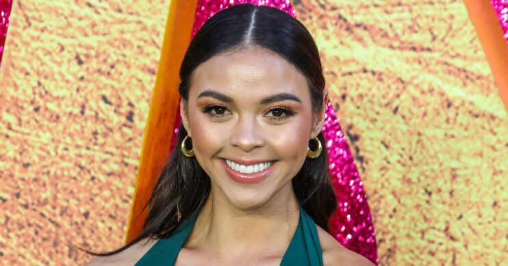 Dancing On Ice star Vanessa Bauer smiling at premiere