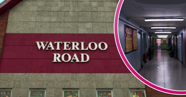 Waterloo Road logo and new set hallways
