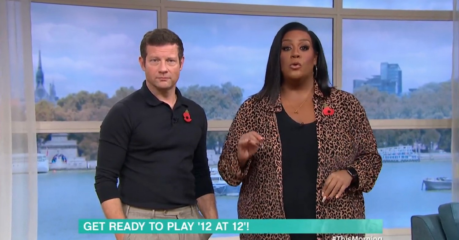 Dermot O'Leary and Alison Hammond on This Morning today 