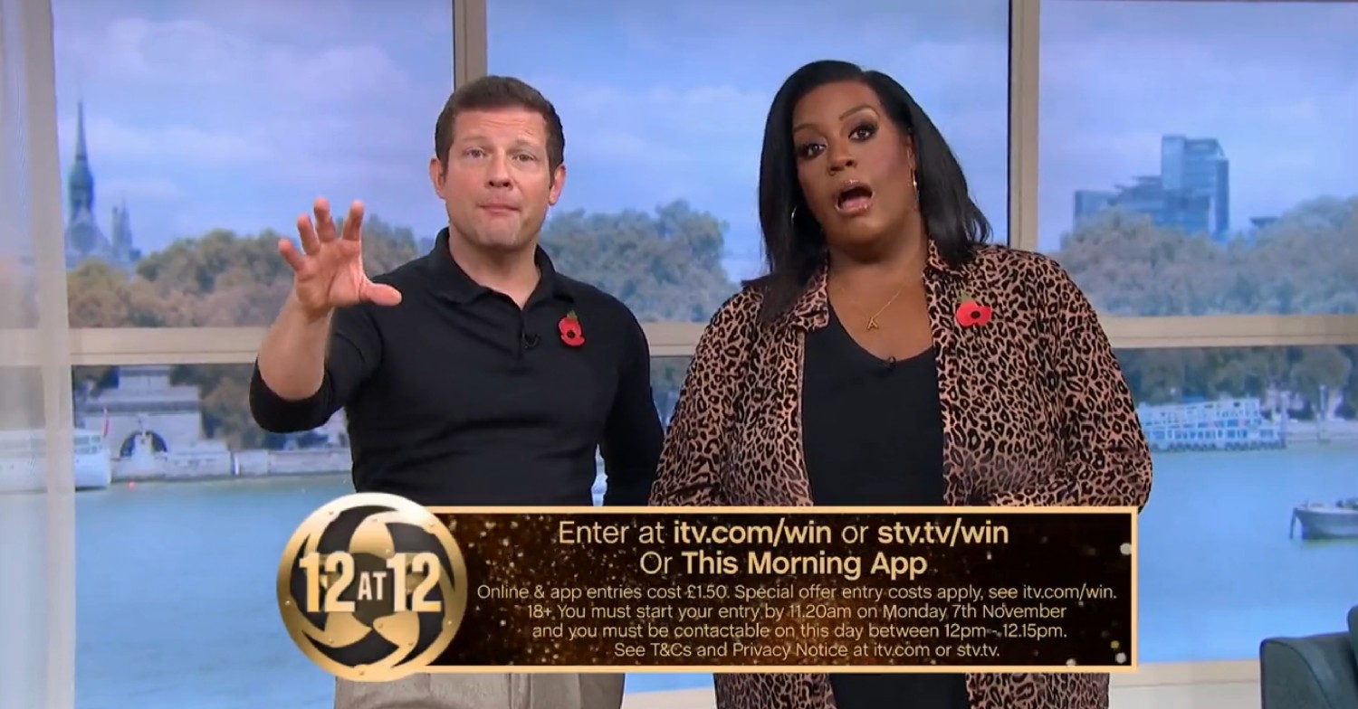 Dermot O'Leary and Alison Hammond on This Morning today 