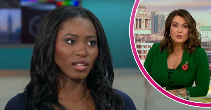Esther Krakue and Susanna Reid on GMB today