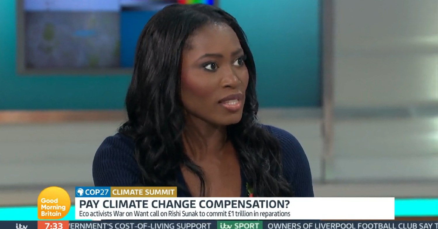 Esther Krakue on GMB today