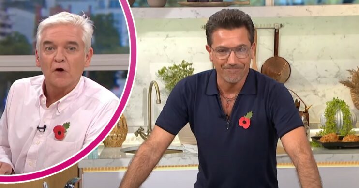 Phillip Schofield and Gino D'Acampo on This Morning today