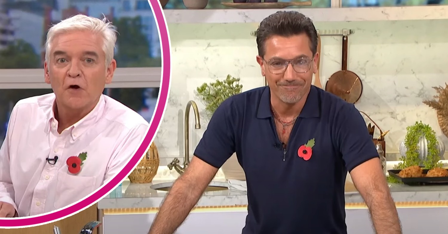 Phillip Schofield and Gino D'Acampo on This Morning today