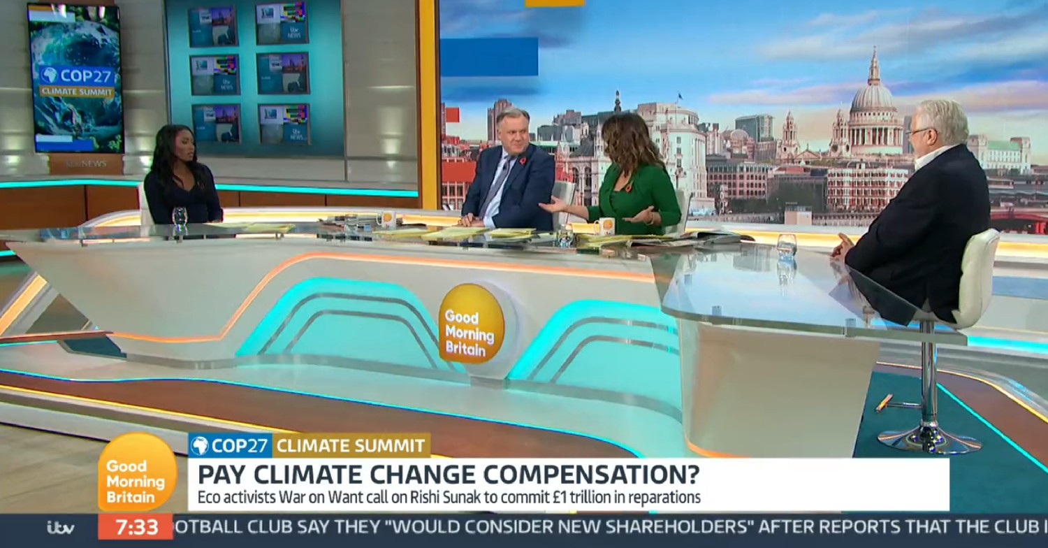 Susanna Reid and Ed Balls hosting a debate on GMB today 