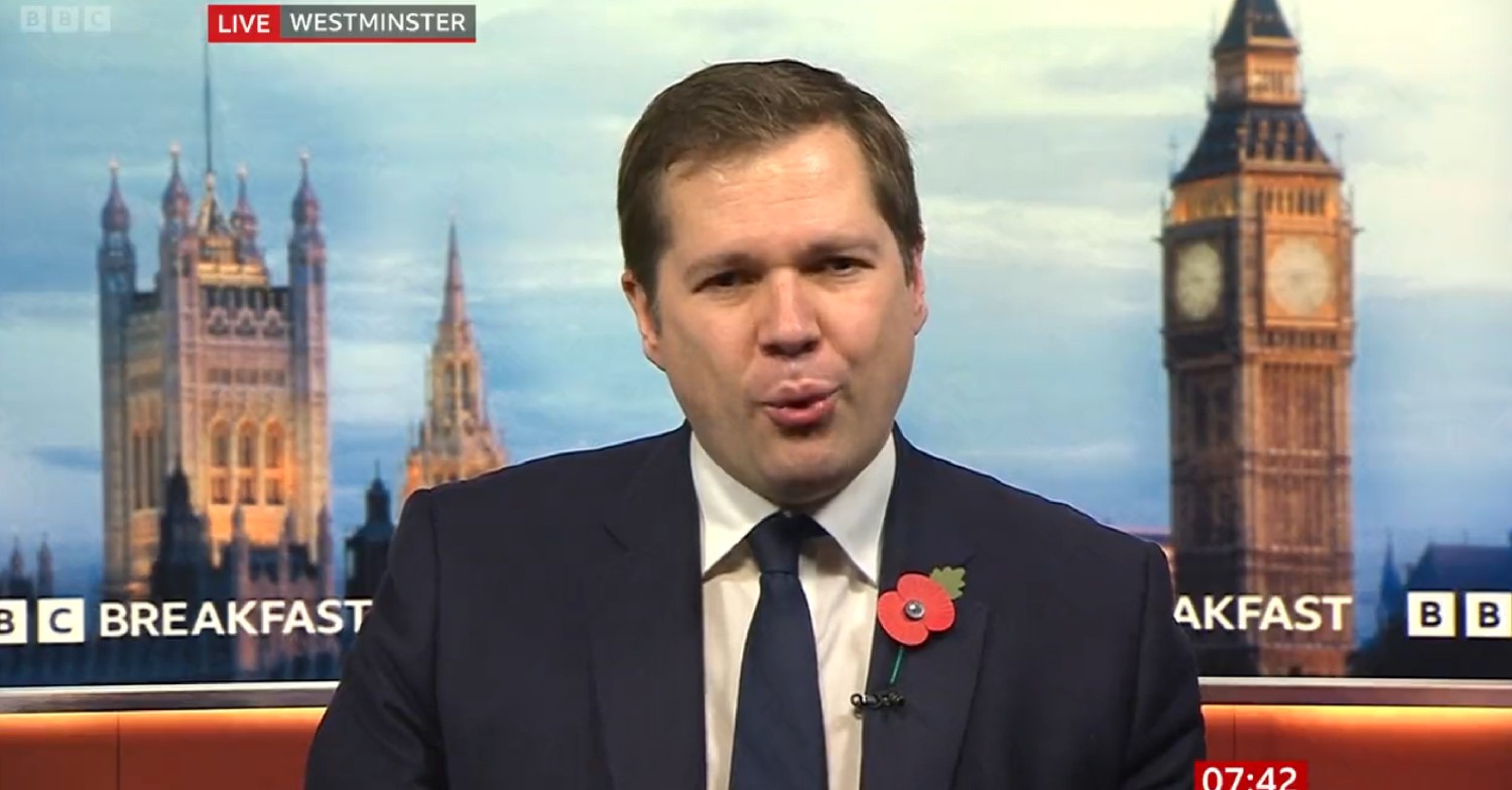 Robert Jenrick speaking on BBC Breakfast today 