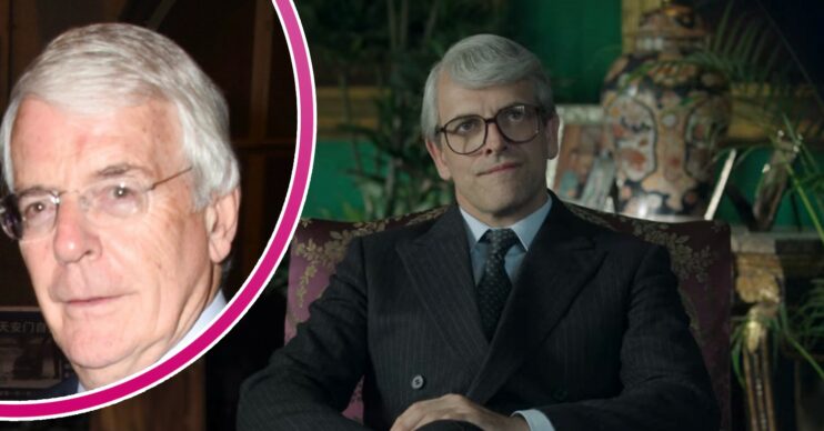 John Major, Jonny Lee Miller on The Crown