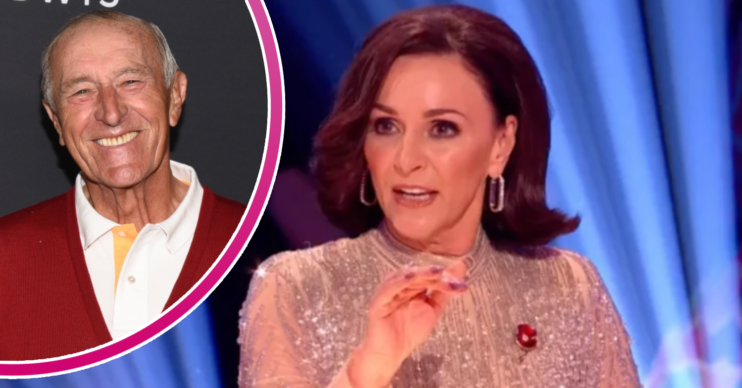 Len Goodman smiling and Shirley Ballas on Strictly