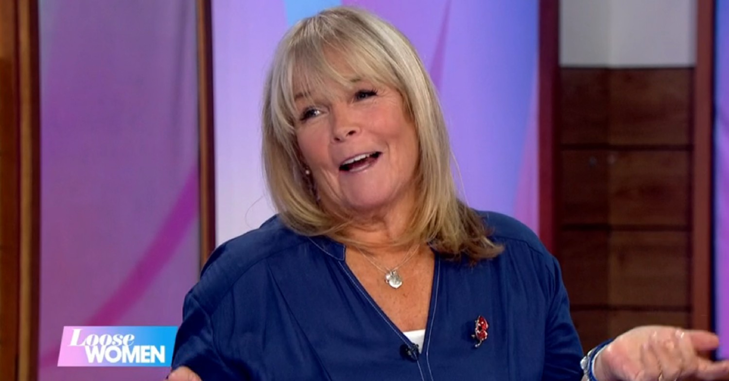 Linda Robson smiling on Loose Women today 