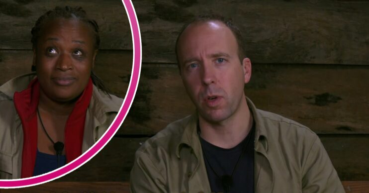 Charlene White and Matt Hancock on I'm A Celebrity
