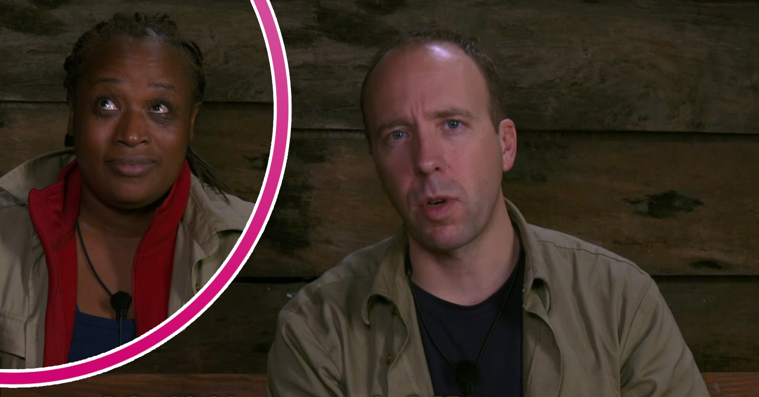 Charlene White and Matt Hancock on I'm A Celebrity