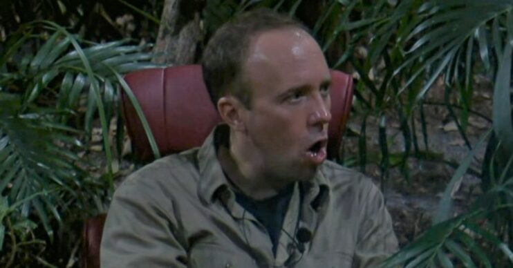 I'm A Celebrity star Matt Hancock looking shocked