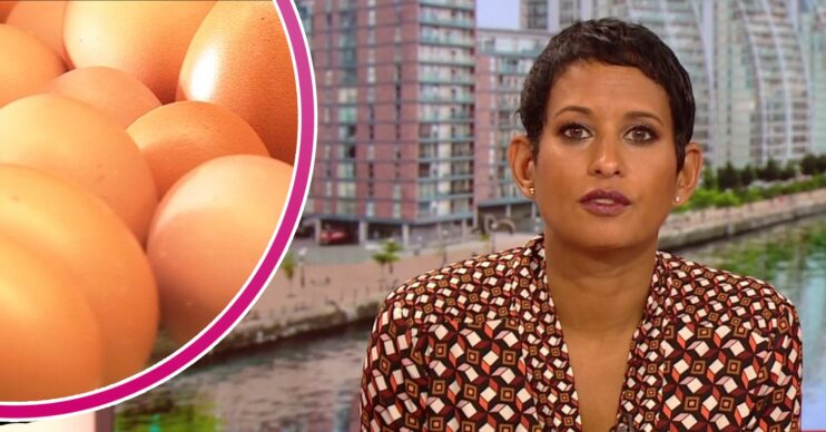 Eggs, Naga Munchetty on BBC Breakfast