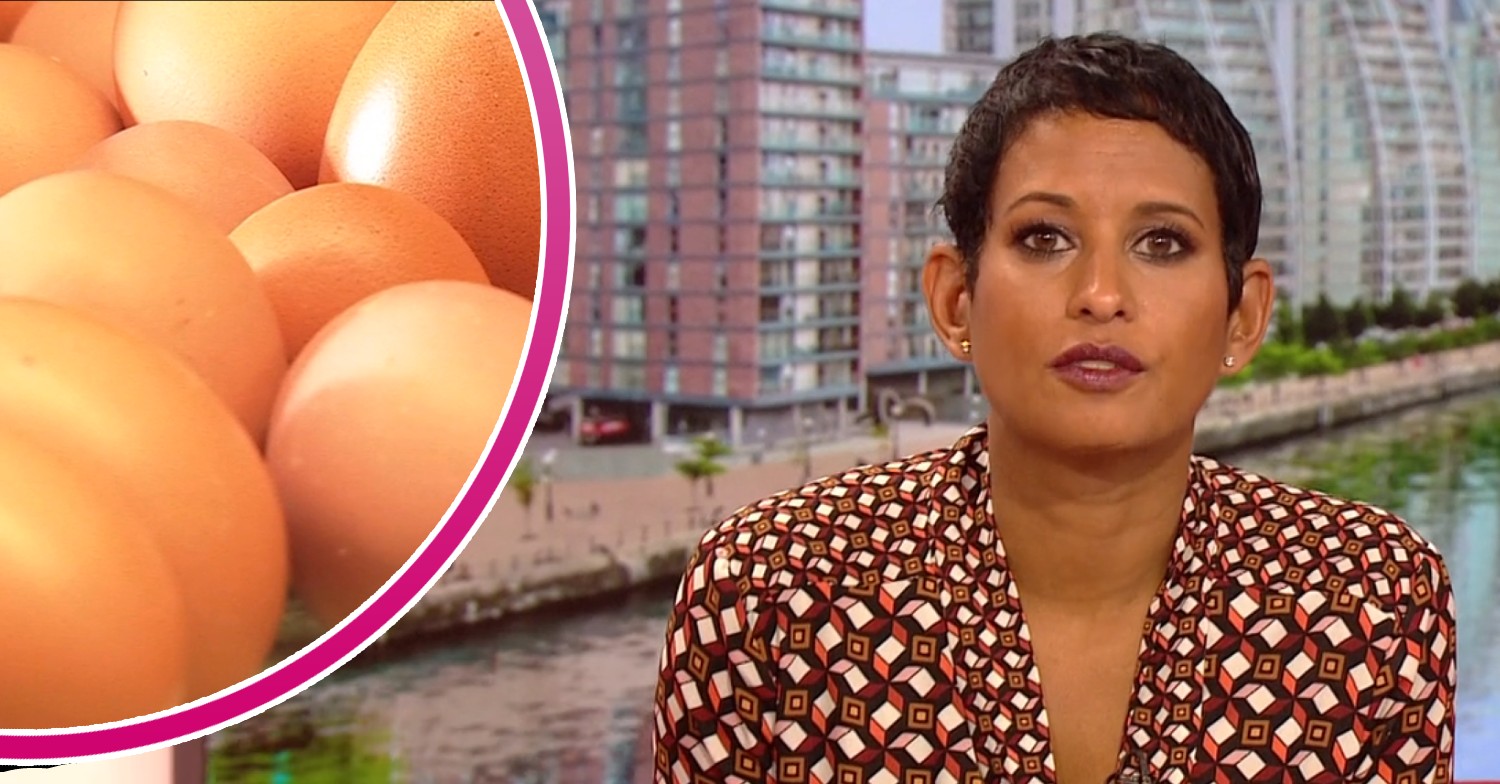 Eggs, Naga Munchetty on BBC Breakfast