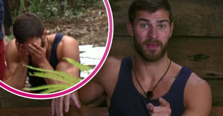 Owen Warner on I'm A Celebrity looking angry