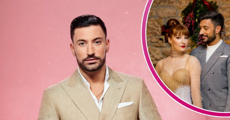Giovanni and Nicola Roberts posing on Strictly