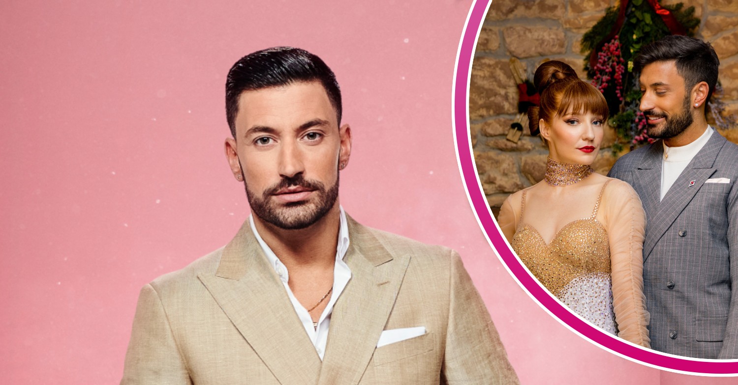 Giovanni and Nicola Roberts posing on Strictly