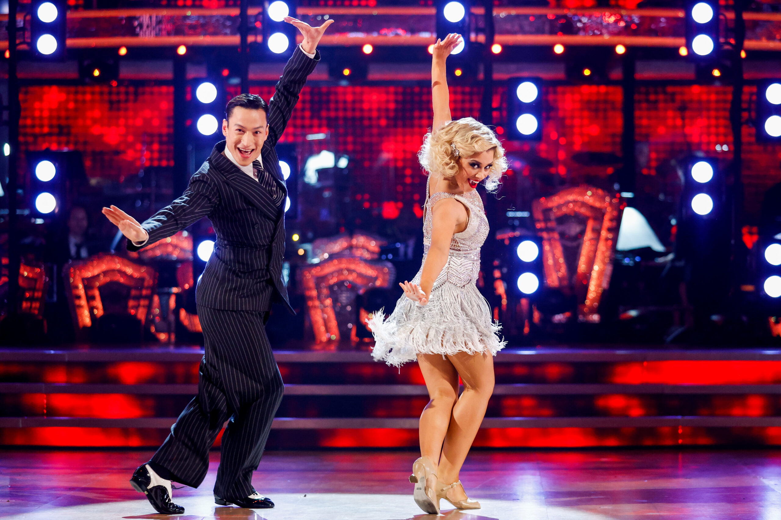 Carlos and Molly dance their Charleston again on the Strictly results show