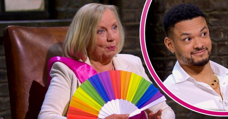 Deborah Meaden and Steven Bartlett smiling on Dragons' Den