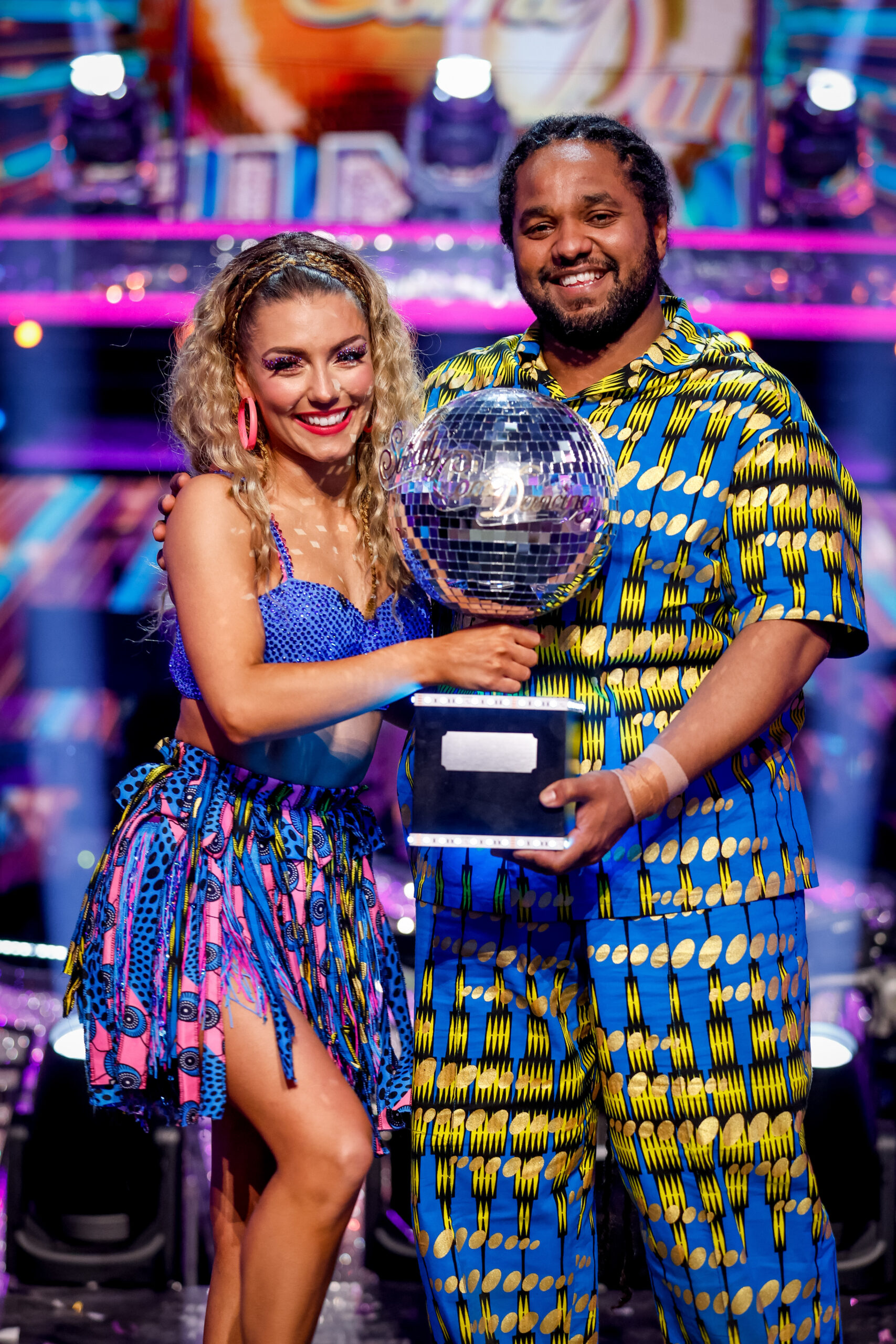 Strictly winners Jowita and Hamza with the glitterball
