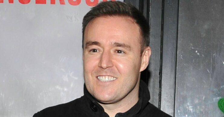 Coronation Street star Alan Halsall smiling at the Fatal Attraction Press Night In Manchester