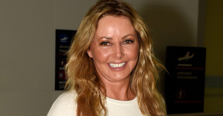 Carol Vorderman in Brisbane airport