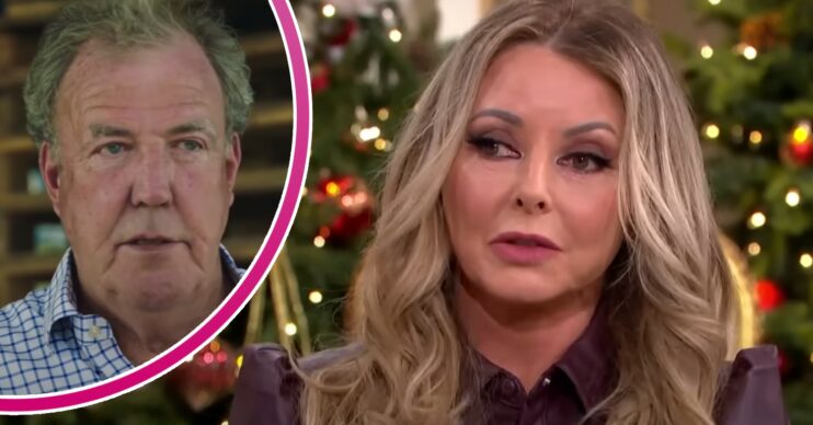 Carol Vorderman looks unimpressed, Jeremy Clarkson looks forward