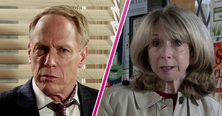 Coronation Street's Stephen and Gail in split picture