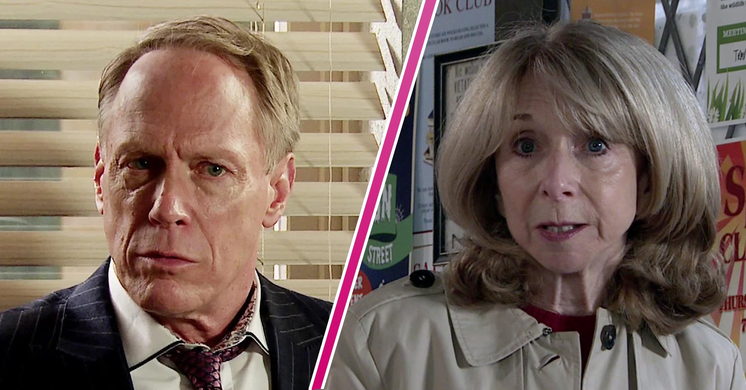Coronation Street's Stephen and Gail in split picture