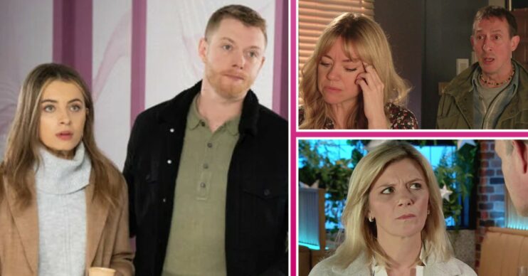 Coronation Street: Daisy and Daniel, Toyah and Spider and Leanne comp image