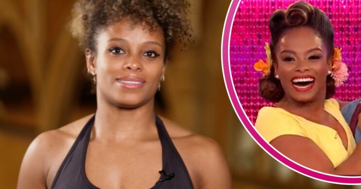 Fleur East rehearses for Strictly Come Dancing