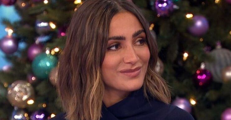 Frankie Bridge smiling on Loose Women