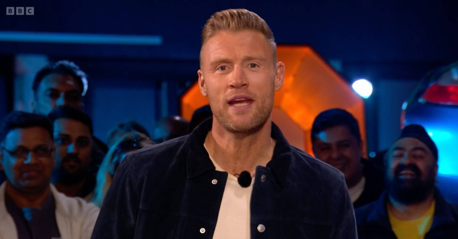 Freddie Flintoff hosting Top Gear
