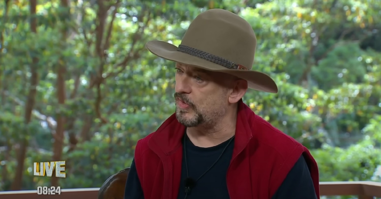 Boy George speaking in I'm A Celebrity exit interview