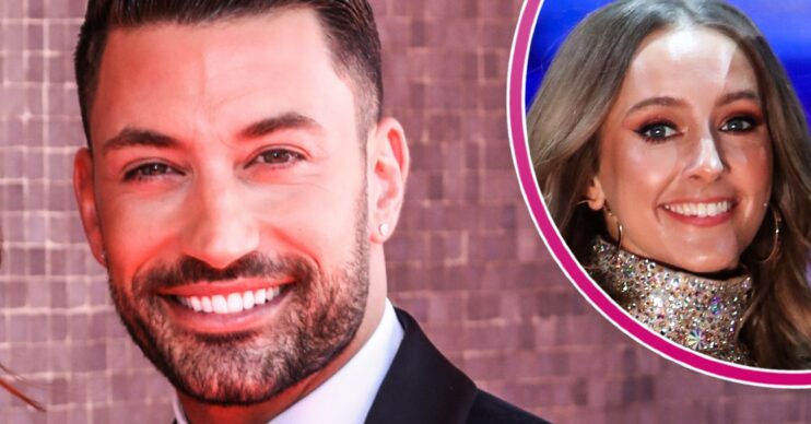 Giovanni PeStrictly stars Giovanni Pernice and Rose Ayling-Ellis smiling