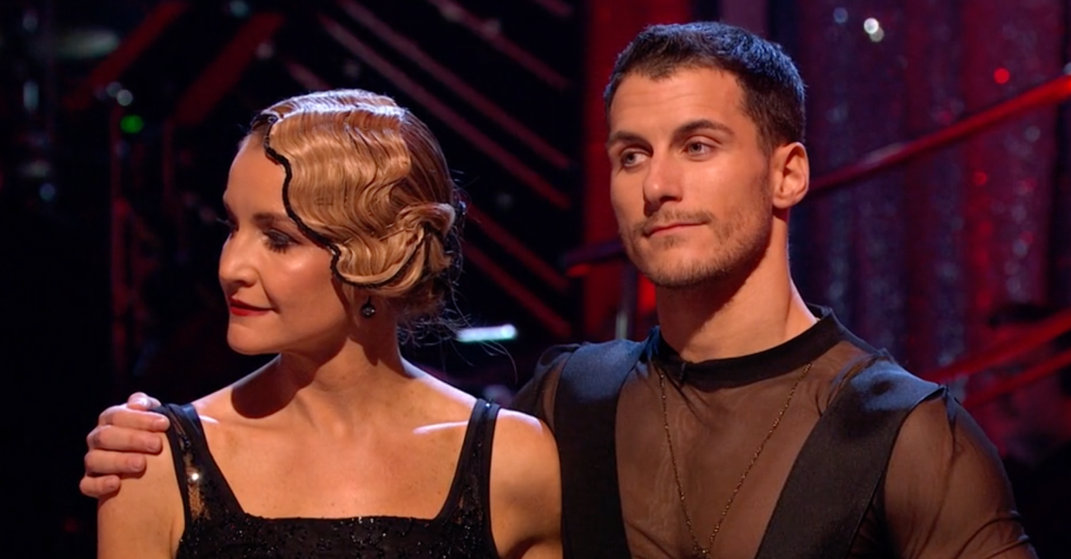 Gorka and Helen looking worried on Strictly