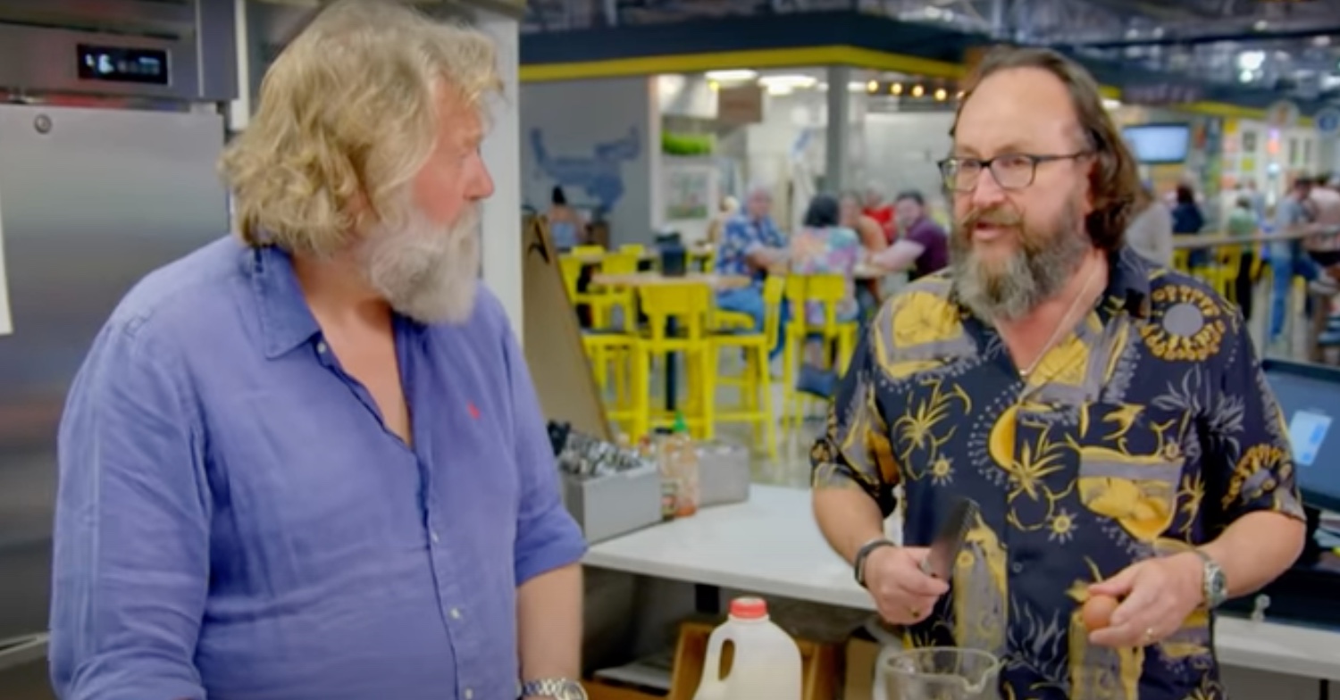 The Hairy Bikers Si King and Dave Myers cook together in America