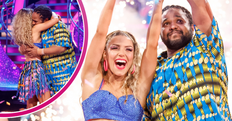 Hamza and Jowita winning Strictly