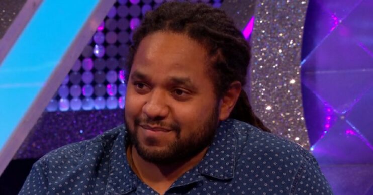 Hamza Yassin smiling on Strictly It Takes Two