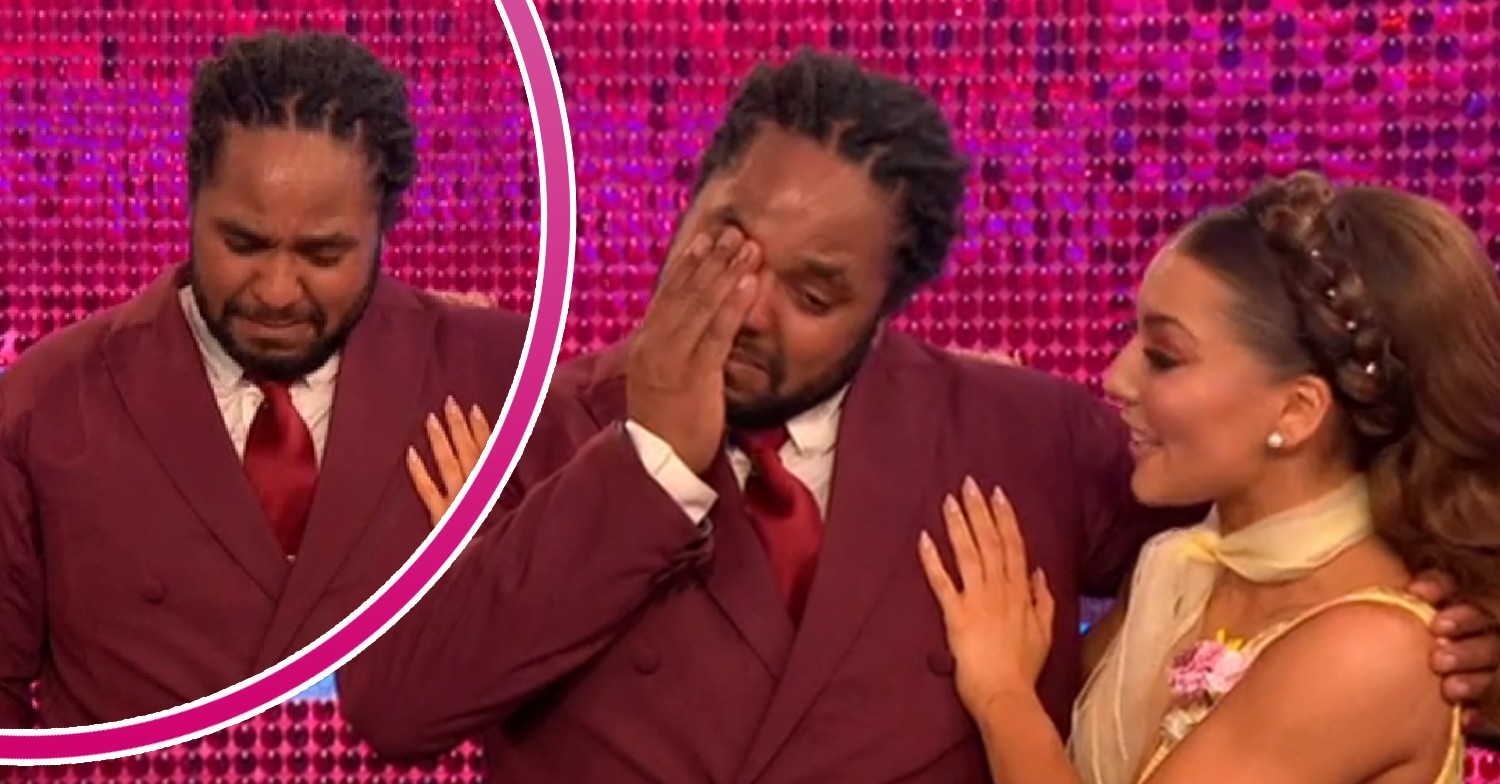 Hamza Yassin in tears with Jowita on Strictly tonight