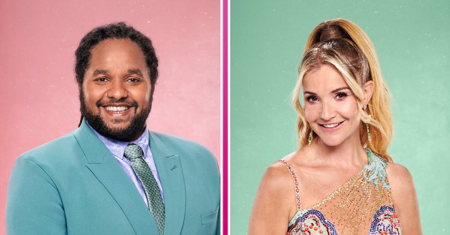 Hamza and Helen smiling on Strictly