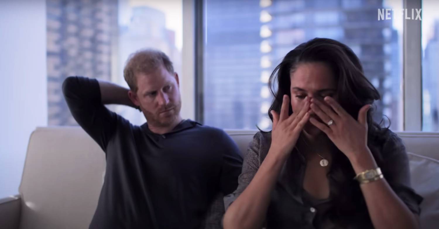 Meghan Markle sobs alongside Harry in Neflix series