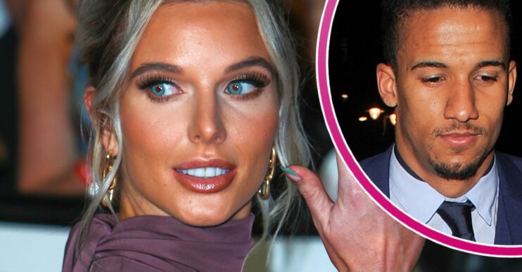 Helen Flanagan at he NTAs and her ex partner Scott