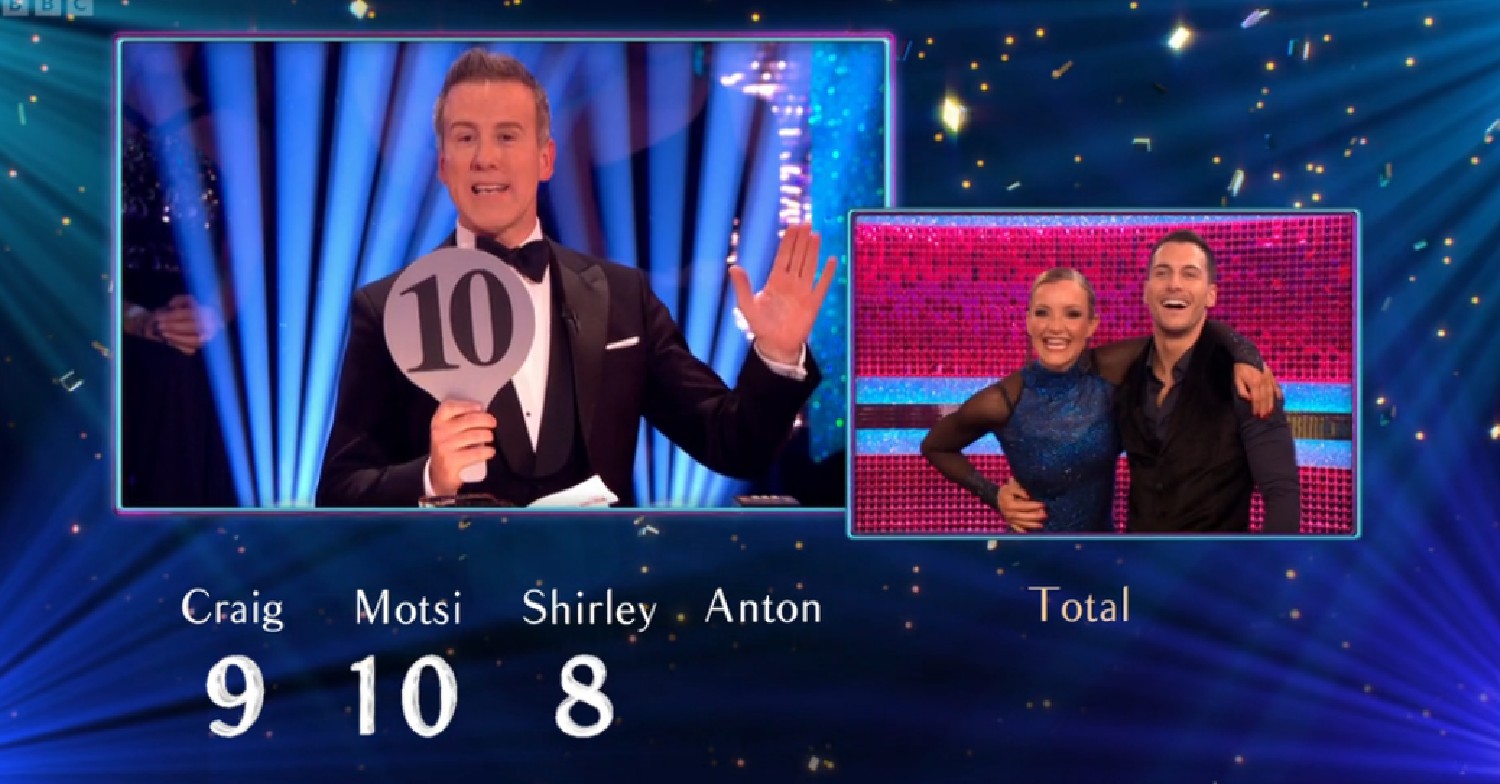 Helen Skelton and Gorka receive scoring on Strictly